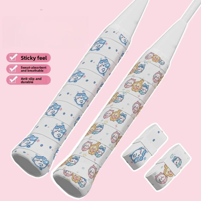 Badminton Grip - Chiikawa Hachiware Usagi Tennis-Badminton-Schlägergriffband, schweißabsorbierend, rutschfest,