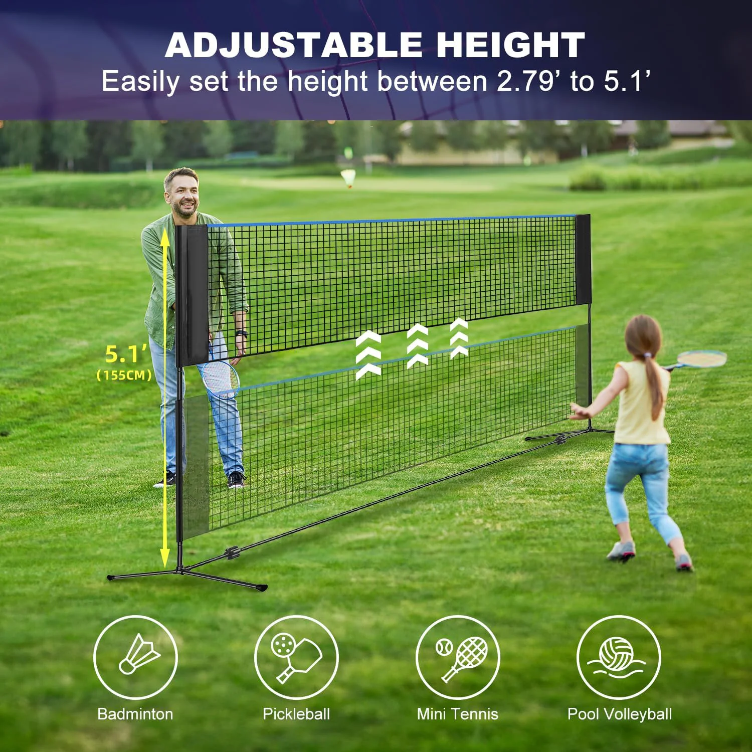 Höhenverstellbares 10FT Multi- – Badminton Net Bewertung und Preis