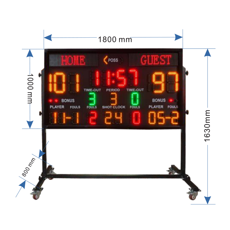 Outdoor LED-Stadion-Anzeigetaf – Scoreboard Digital Bewertung und Preis