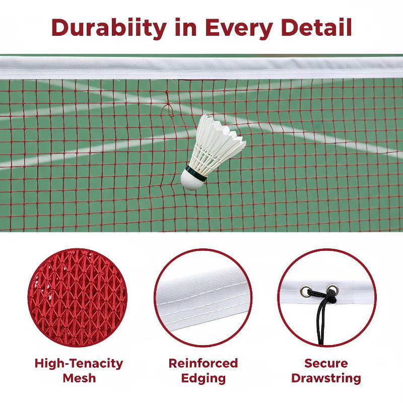 Standard 6m Badmintonnetz mit  – Badminton Net Bewertung und Preis
